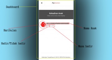 Memohon notifikasi kehadiran anak