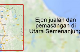 Ejen jualan dan pemasangan di Utara Semenanjung