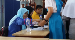 Proses pengambilan fingerprint di SMK Dato’ Ibrahim Yaacob