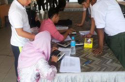 Pengambilan fingerprint murid dan kakitangan di SMK Selandar