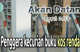 Akan datang pada April 2016 – Penggera kecurian buku