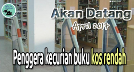 Akan datang pada April 2016 – Penggera kecurian buku