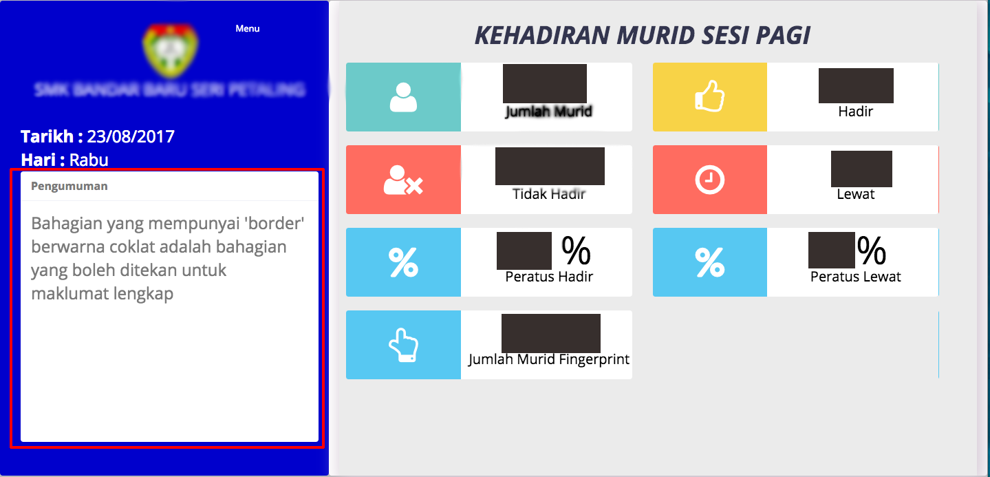 Bagaimana hendak memaparkan pengumuman pada kiosk tv