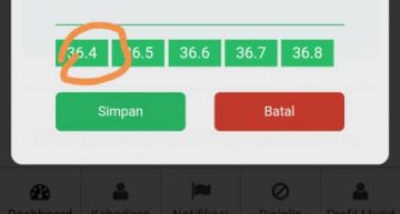 Bagaimana guru imbas kod QR Kehadiran dan merekodkan suhu