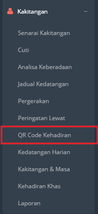 Kod QR Kehadiran guru