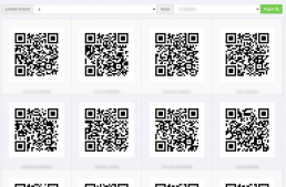 Mencetak kod QR Setiap Pelajar